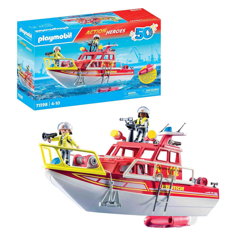 Load image into Gallery viewer, Playmobil action heroes brandweerboot
