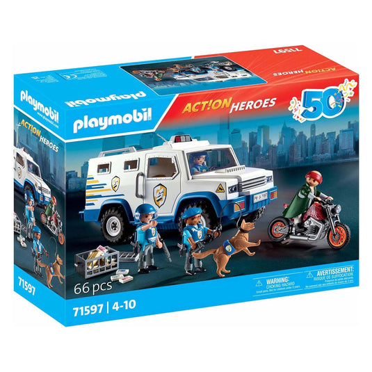 Playmobil action heroes geldtransporteur