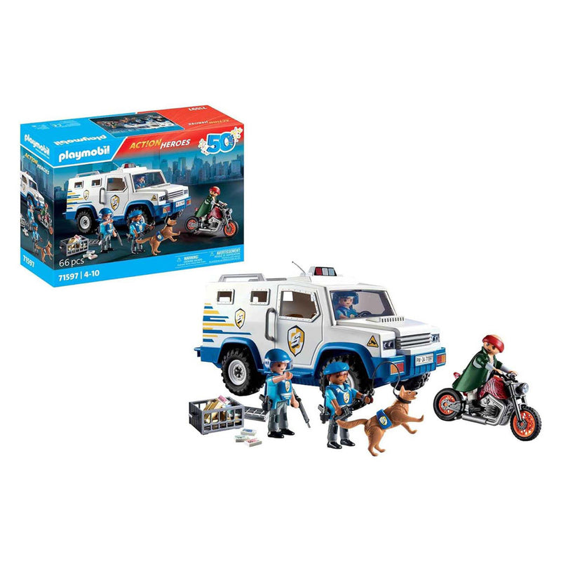 Load image into Gallery viewer, Playmobil action heroes geldtransporteur
