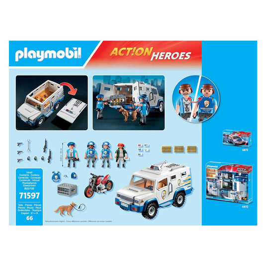 Playmobil action heroes geldtransporteur