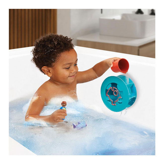 Load image into Gallery viewer, Playmobil junior waterwervelrad met babyhaai 70636
