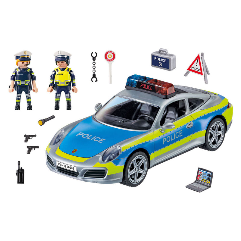 Load image into Gallery viewer, Playmobil PLAYMOBIL Porsche 911 4S Politie Wit 70066
