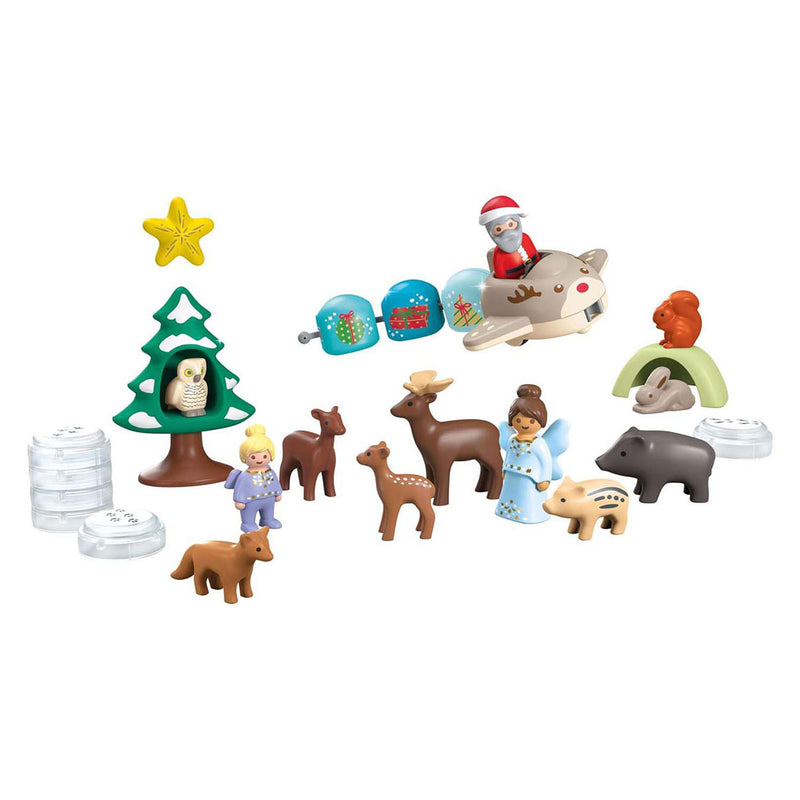Load image into Gallery viewer, Playmobil Junior Adventskalender Witte Kerst 70297
