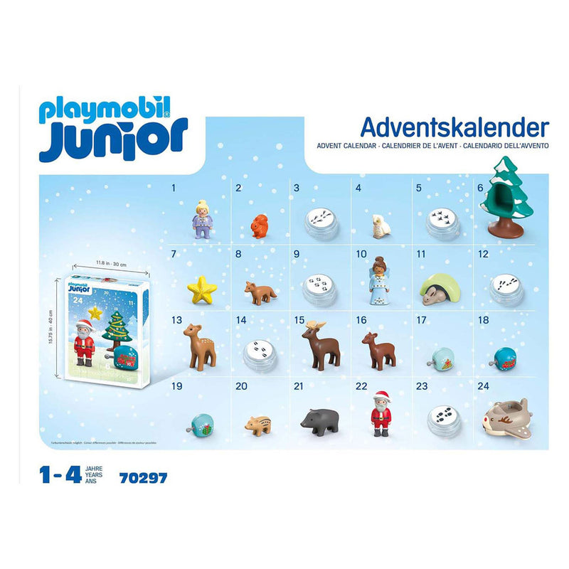 Load image into Gallery viewer, Playmobil Junior Adventskalender Witte Kerst 70297
