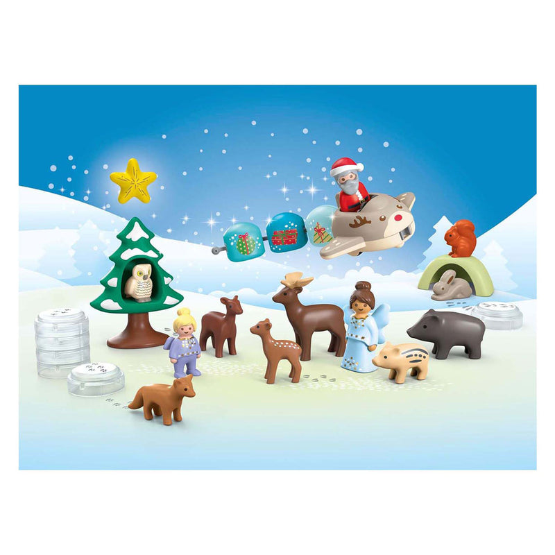 Load image into Gallery viewer, Playmobil Junior Adventskalender Witte Kerst 70297

