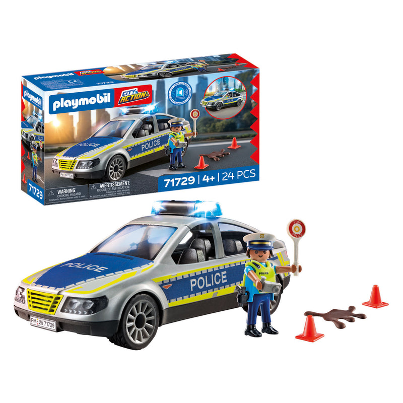 Load image into Gallery viewer, Playmobil action heroes politie patrouille auto 24dlg - 71729
