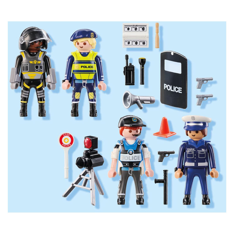 Load image into Gallery viewer, Playmobil action heroes politie figuren set - 71730
