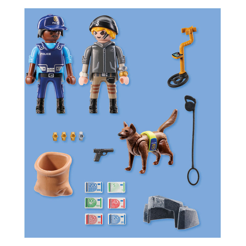 Load image into Gallery viewer, Playmobil action heroes politiehond met boef - 71731
