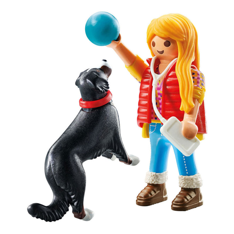 Load image into Gallery viewer, Playmobil my life vrouw met berghond
