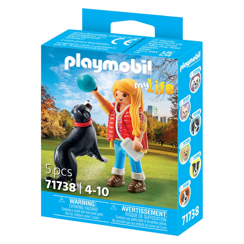 Load image into Gallery viewer, Playmobil my life vrouw met berghond
