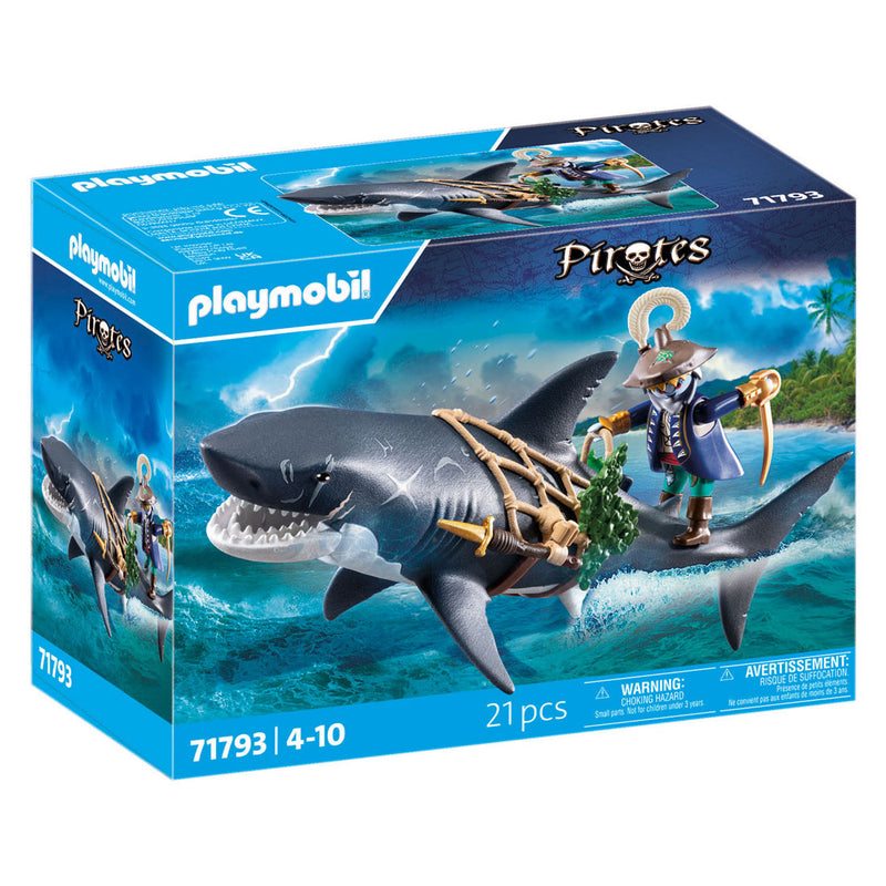 Load image into Gallery viewer, Playmobil pirates reuzenhaai met piraat - 71793
