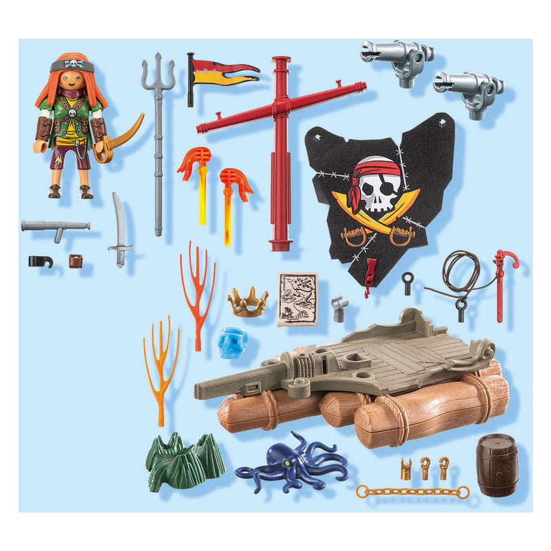 Load image into Gallery viewer, Playmobil pirates piratenvlot met schat - 71793
