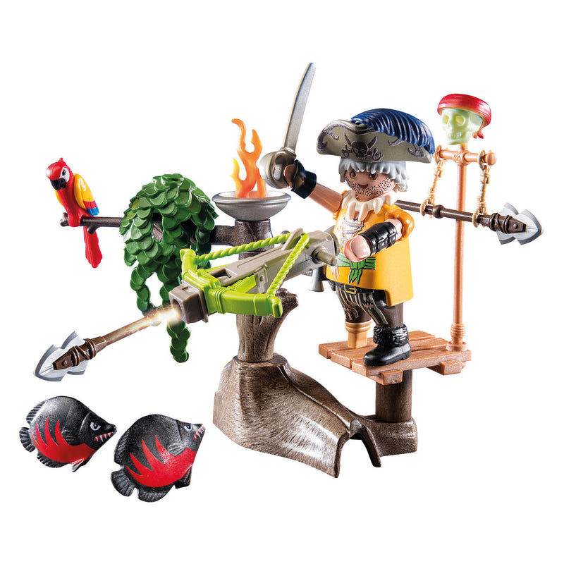Load image into Gallery viewer, Playmobil pirates piraat met ballista - 71795

