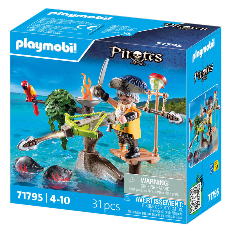 Load image into Gallery viewer, Playmobil pirates piraat met ballista - 71795
