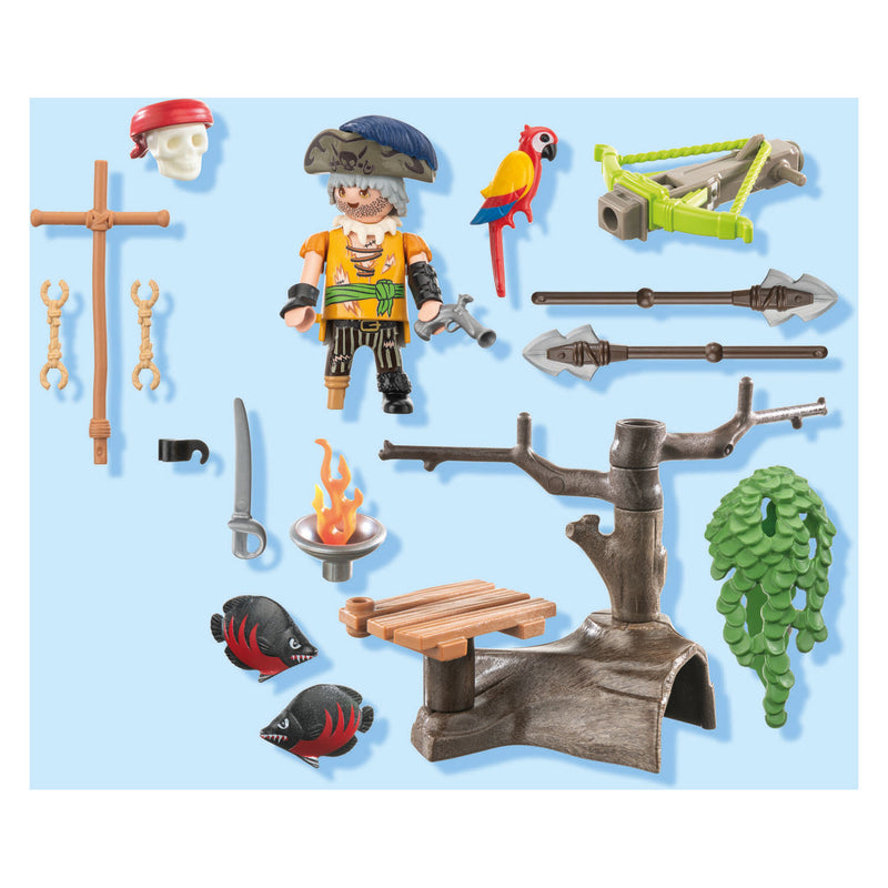 Load image into Gallery viewer, Playmobil pirates piraat met ballista - 71795
