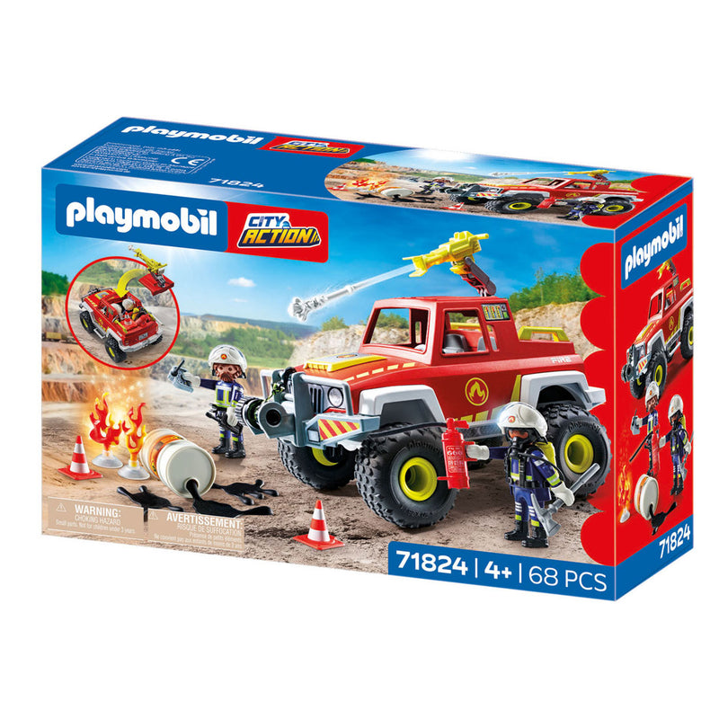 Load image into Gallery viewer, Playmobil action heroes brandweerwagen - 71824
