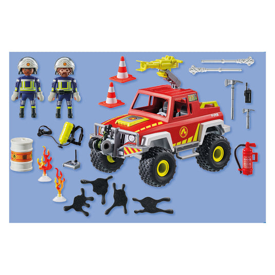 Playmobil action heroes brandweerwagen - 71824