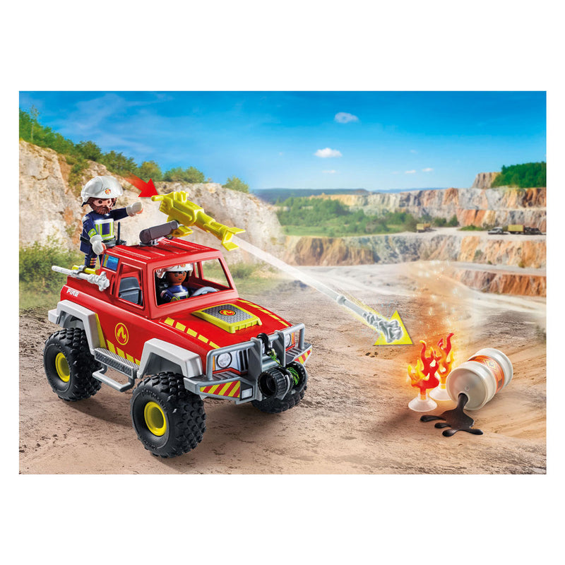 Load image into Gallery viewer, Playmobil action heroes brandweerwagen - 71824
