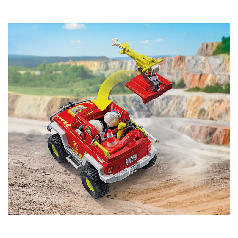 Load image into Gallery viewer, Playmobil action heroes brandweerwagen - 71824
