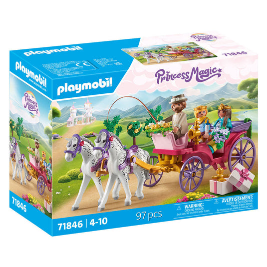 Playmobil princess magic koetsrit met prins en prinses - 71846