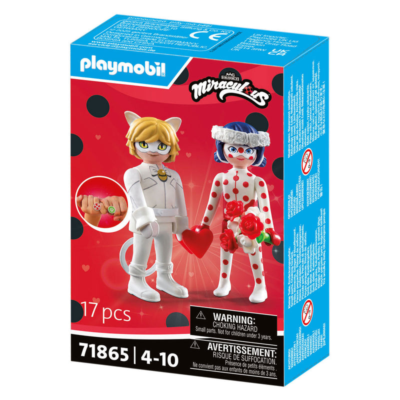 Load image into Gallery viewer, Playmobil miraculous droombruiloft van ladybug cat noir - 71865
