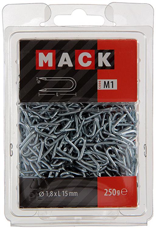 Load image into Gallery viewer, Mack 1017951 - kram staal verzinkt 250 gr 1,8 x 15 mm | 5 stuks
