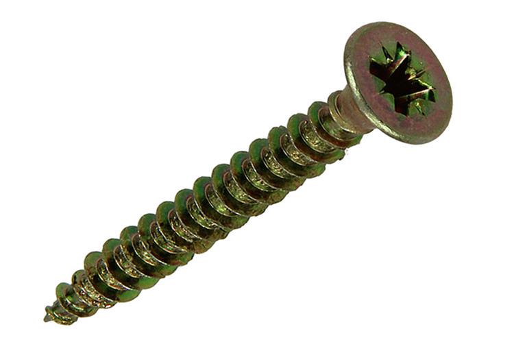 Load image into Gallery viewer, Mack 1017980 - spaanplaatschroef vz kop geelverz. 35st 4,5 x 40 mm | 5 stuks
