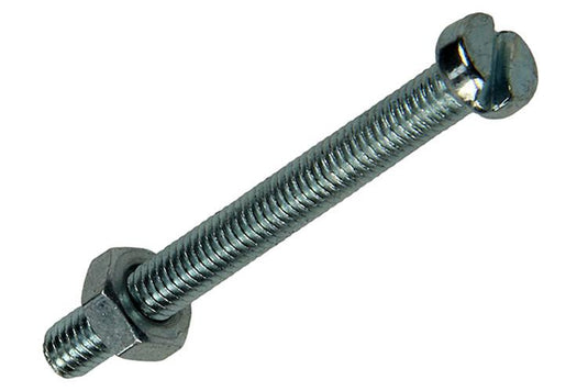 Mack 1018093 - metaalschroef cyl. kop + moer verz. 34 st m4 x 40 mm | 5 stuks