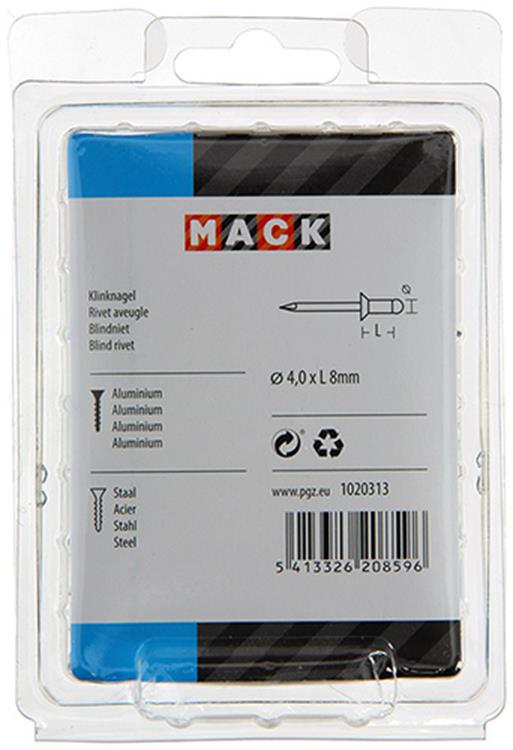 Load image into Gallery viewer, Mack 1020313 - 110 blindnieten alu 4,0x8mm | 5 stuks
