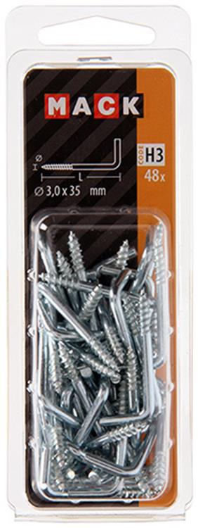 Load image into Gallery viewer, Mack 1018143 - schroefduim staal verzinkt 48 st 3,0 x 35 mm | 5 stuks
