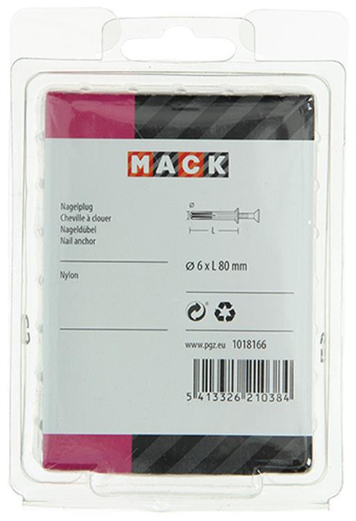 Load image into Gallery viewer, Mack 1018166 - nylon nagelplug polyamide 30 st 6 x 80 mm | 3 stuks
