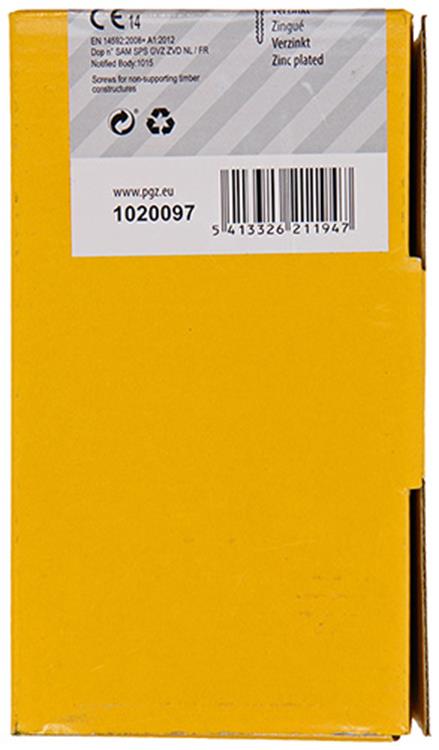 Load image into Gallery viewer, Mack 1020097 - spaanplaatschroef vz kop geelvz 200 st 4,0 x 60 mm | 2 stuks
