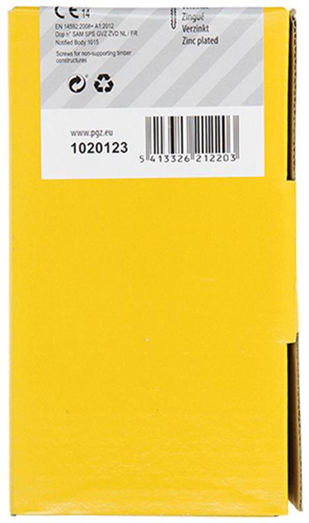 Afbeelding laden in galerijviewer, Mack 1020123 - spaanplaatschroef vz kop geel vz 100 st 6,0 x 60 mm | 2 stuks
