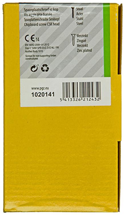 Load image into Gallery viewer, Mack 1020141 - spaanplaatschroef vz kp-zelfb.gvz 200st 4,0 x 50 mm | 3 stuks

