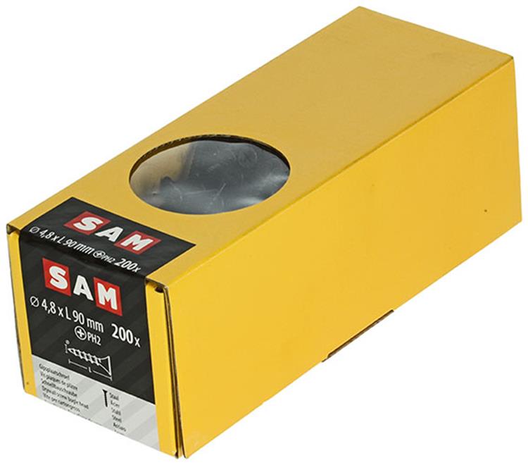 Load image into Gallery viewer, Mack 1020168 - gipsplaatschroef zwart gefosfat. 200 st 4,8 x 90 mm | 1 stuks
