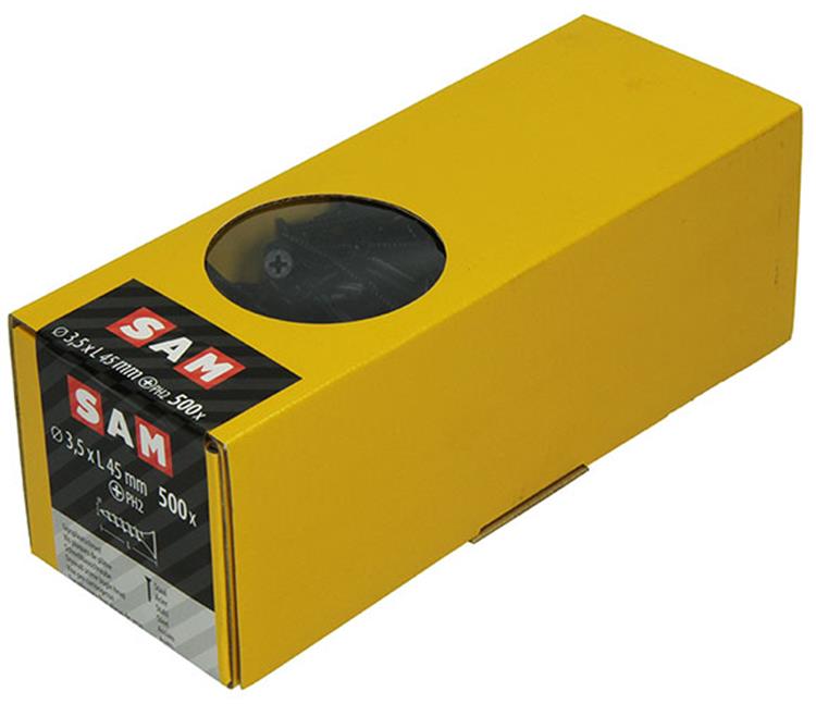 Load image into Gallery viewer, Mack 1020276 - gipsplaatschroef zwart gefosfat. 500 st 3,5 x 45 mm | 1 stuks
