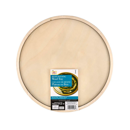 Mod podge • round tray plywood