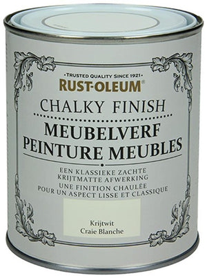 Rust-oleum 1050946 - meubelverf krijtwit 750 ml | 1 stuks