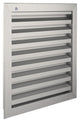 Renson 1006226 - muurrooster inbouw 411 alu f1 300x300mm | 1 stuks