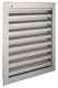 Renson 1006226 - muurrooster inbouw 411 alu f1 300x300mm | 1 stuks