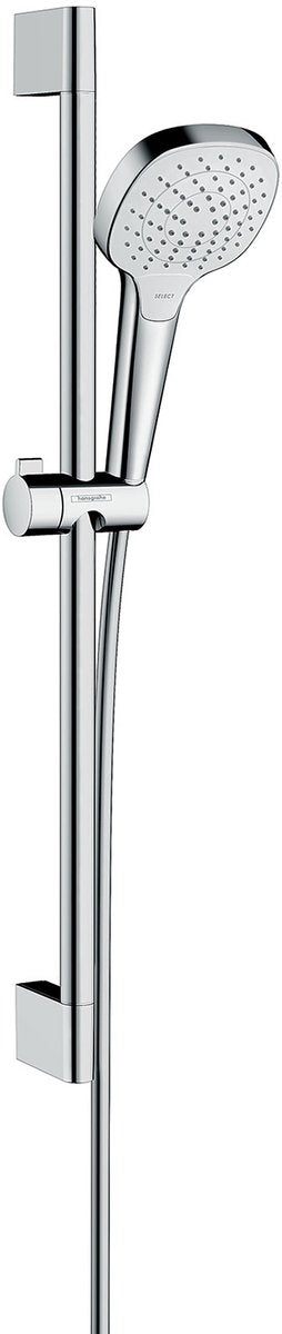 Hansgrohe croma select e doucheset vario met unica'croma glijstang 65 cm wit chroom