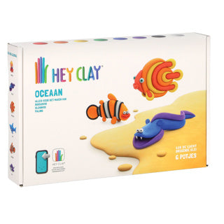 Load image into Gallery viewer, Hey clay klei oceaan 3 figuren
