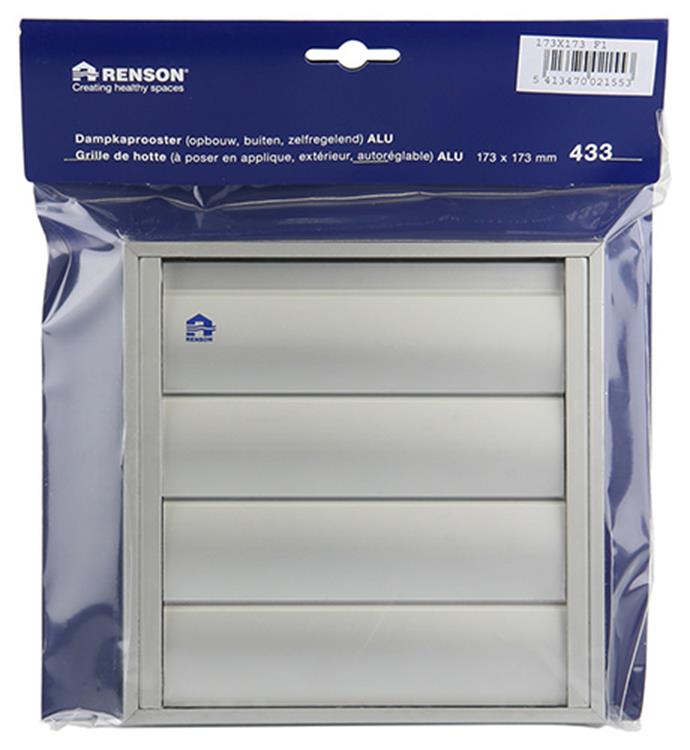 Load image into Gallery viewer, Renson 1006250 - dampkaprooster opbouw 433 alu f1 173x173mm | 2 stuks
