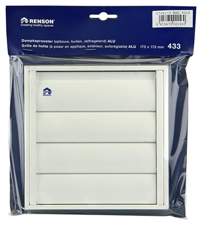 Load image into Gallery viewer, Renson 1006251 - dampkaprooster opbouw 433 alu ral 9010 173x173mm | 2 stuks
