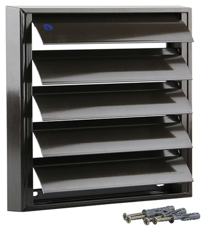 Load image into Gallery viewer, Renson 1006255 - dampkaprooster opbouw 433 alu ral 8019 210x210mm | 2 stuks
