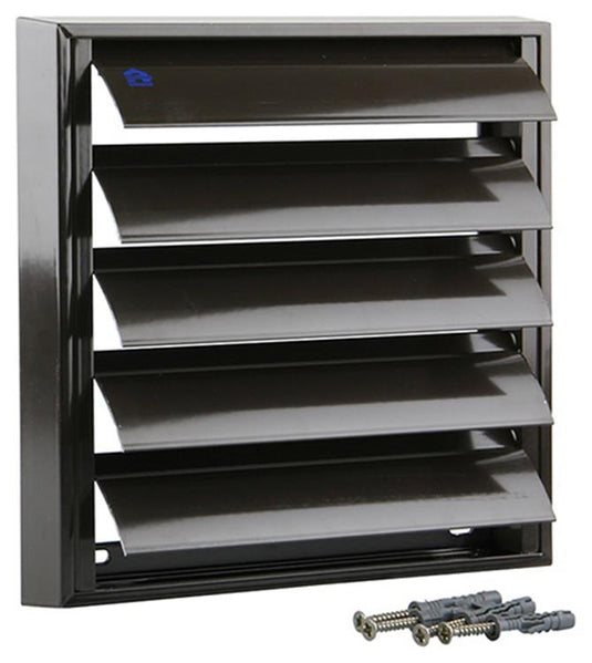 Renson 1006255 - dampkaprooster opbouw 433 alu ral 8019 210x210mm | 2 stuks