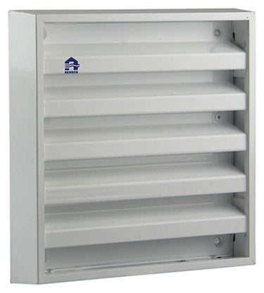 Renson 1006233 - muurrooster opbouw 431 alu ral 9010 165x165mm | 2 stuks