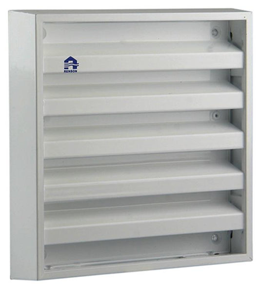 Renson 1006233 - muurrooster opbouw 431 alu ral 9010 165x165mm | 2 stuks