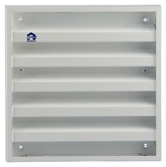 Renson 1006233 - muurrooster opbouw 431 alu ral 9010 165x165mm | 2 stuks