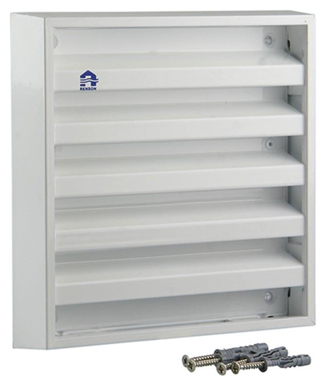 Load image into Gallery viewer, Renson 1006233 - muurrooster opbouw 431 alu ral 9010 165x165mm | 2 stuks
